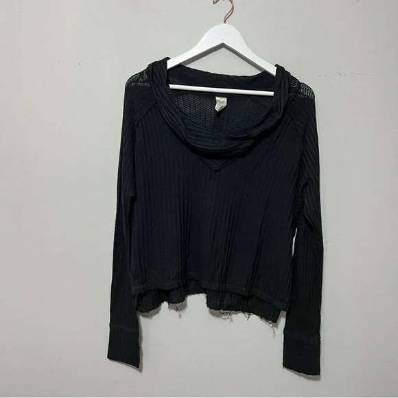 We The Free | Free People Cropped Thermal with Cowl Neck - Picture 2 of 7